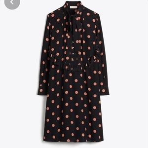 Tory Burch black polka dot dress